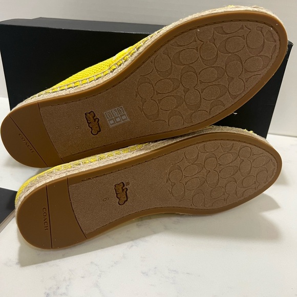 Coach Yellow Espadrille Flats - Picture 10 of 13